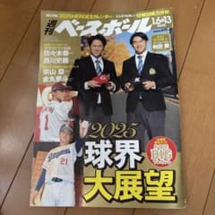 週刊ベースボール 2025年1月6日・13日号 球界大展望のサムネイル