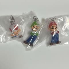 めじるしアクセサリー マリオ ルイージ キノピオ 3個セットのサムネイル