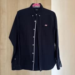 BEAMS HEART ネイビー ボタンダウンシャツ Lサイズのサムネイル