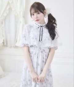 ROJITA ケープロングワンピース ホワイトのサムネイル