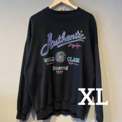 【90sヴィンテージ】I.O.U. スウェット XL 1990年製 ブラックのサムネイル