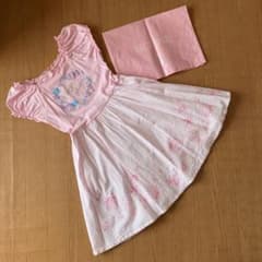 美品❣️メゾピアノ140シェル柄ワンピースのサムネイル