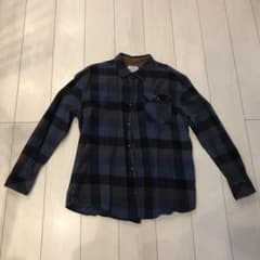 GIOBERTI ブルー/ブラックチェック 長袖シャツのサムネイル