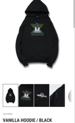 VAULTROOM VanilLa HOODIE/BLACK パーカー Mサイズ - メルカリ