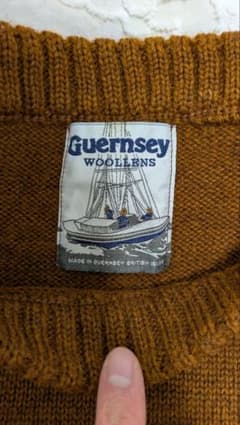 GUERNSEY WOOLLENS ニット・セーター メンズ　ガンジーニットのサムネイル