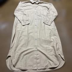 無印良品 シャツワンピース ベージュ M-L 着用少