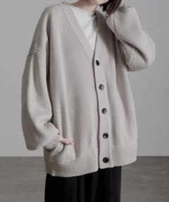 Loose/ルース ボリュームスリーブオーバーニットカーディガンのサムネイル