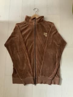 OLD stussy ベロア トラックジャケット ジャージ S 茶色 ブラウンのサムネイル