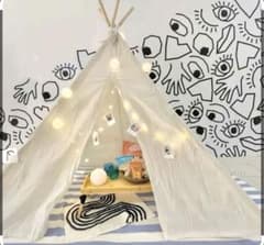 【中古】キッズテント 子供用テント 北欧デザイン ナチュラル おしゃれ