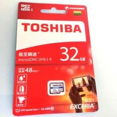 値下げ 東芝 microSD 32GB microSDHC Class10超高速のサムネイル
