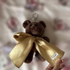 OTTOLINGER ベア キーホルダー ブラウン ゴールドリボン