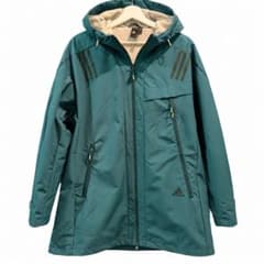 【人気】adidas マウンテンパーカー フリース裏地 グリーンのサムネイル