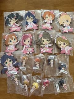 ラブライブ！ ラバーストラップ ミニフィギュア 18種セットのサムネイル