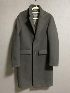 ZARA チェスターコート ダークグレーのサムネイル