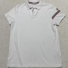 【即売れ/極美品】モンクレール　マグリア　袖ロゴ　ライン　ワッペン　ポロシャツ メンズ ポロシャツ 半袖 ライン 胸ロゴ刺繍 (モンクレール) MONCLER トップス