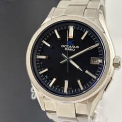 極美品】カシオ オシアナス OCW-T200 チタン ブルー 箱付 - メルカリ