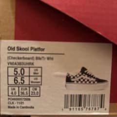 VANS Old Skool Platform チェッカーボード 23.0cmのサムネイル