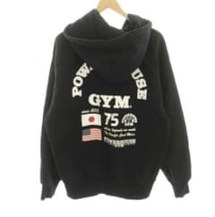 POWERHOUSE GYM ジップアップパーカー ブラック　Lのサムネイル