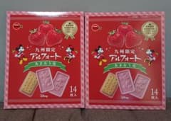 九州限定　アルフォート　あまおう苺　ミッキー　ミニーのサムネイル