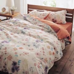 【新品未開封】ベルメゾン  ダブル　花柄掛け布団カバーのサムネイル