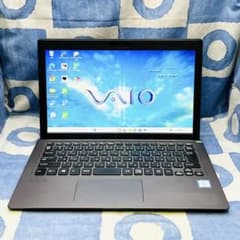 人気VAIO♪快適SSD☆i5☆お洒落グレーなノートパソコン♪カメラ！Win11