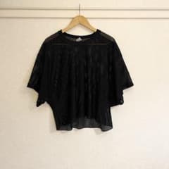 70s RUSSELL ラッセル 金タグ メッシュ 半袖 Tシャツ 黒 ブラックのサムネイル