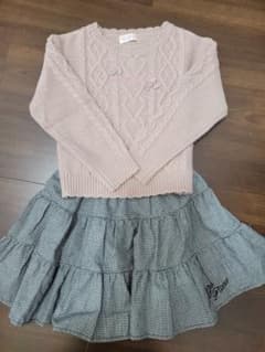 メゾピアノ　セーター　スカート　2023福袋Aセット　120