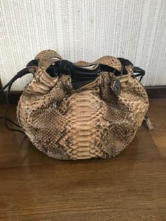 パイソン  ショルダーバック 巾着のサムネイル