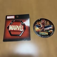 [Unused] MARVEL Carabiner Keychain & Spider-Man Sticker