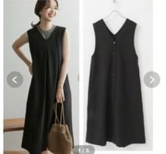 DOORS URBAN RESEARCH タックボタン2WAYジャンパースカートのサムネイル