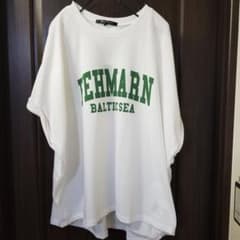 しまむら カレッジロゴT カレッジロゴドルマンT ホワイトのサムネイル