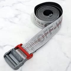Excellent condition OFF-WHITE men's silver belt