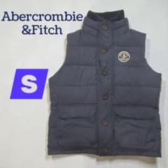 Abercrombie & Fitch アバクロ ネイビー ダウンベスト Sのサムネイル