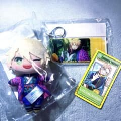 A3! 三好一成 ぬいぐるみ チケット風キーホルダー カード セットのサムネイル