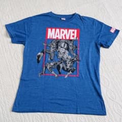 MARVEL 스파이더 맨 T 셔츠 블루 L 사이즈