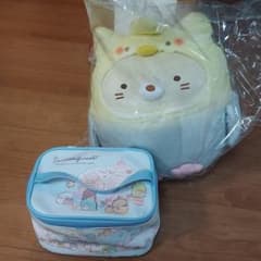 すみっコぐらしプライズポーチ&一番くじC賞ぬいぐるみのサムネイル