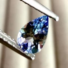 【タンザニア/メレラニ鉱山】タンザナイトのペアシェイプルース ◇ 極美色 ◇2236 天然タンザナイト 0.42ct ルース タンザニア産