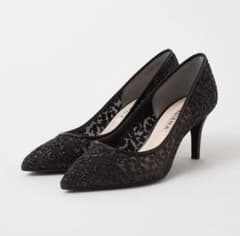 DIANA ブラック 7cmハイヒール 23.5cm パーティー、結婚式