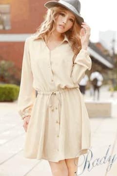 Radyシャツフレアワンピースのサムネイル