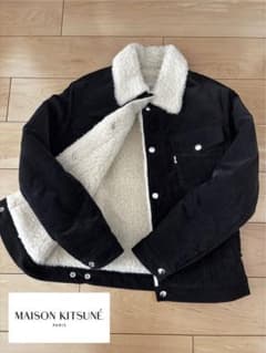 美品】Maison Kitsune ボア ブルゾン トラッカージャケット - メルカリ
