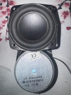 2台LG Electronicsスピーカーユニット15W3インチのサムネイル