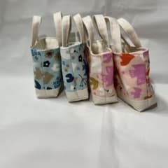 鳥と花模様　ミニミニトートバッグ　値下げのサムネイル