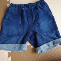 キッズ デニム風 ハーフパンツ ショートパンツのサムネイル