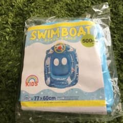 【値下げ】浮き輪　ハンドル付きボートのサムネイル