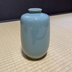 新品未使用 京都 清水焼 花器 壺 作家物 箱入り 青磁色 - メルカリ