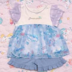 ぷ*♡様 メゾピアノ 深海柄チュニック＆ショートパンツセットのサムネイル