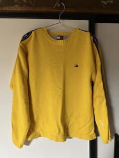 TOMMY HILFIGER ロゴテープ ニット イエローのサムネイル