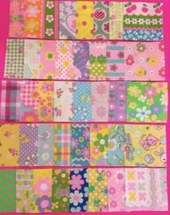 ✿ピンクス カットクロス 7×7cm 柄違い 40枚セット パッチワーク②