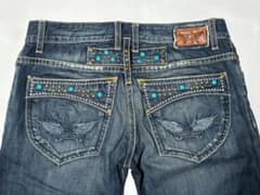 N*e様 Robin's Jean ブーツカットデニム スタッズ ターコイズ m57484964487_1.jpg?1781449198