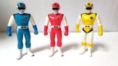超新星フラッシュマン ソフビ 3体セット フィギュア 当時物 昭和レトロ